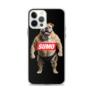 Sumo Bulldog Black iPhone Case