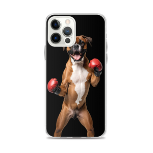 Boxer Boxing Black iPhone Case