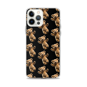 Happy Teddy Bear Pattern iPhone Case