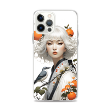 Beauty Lady with Orange and Bird iPhone Case