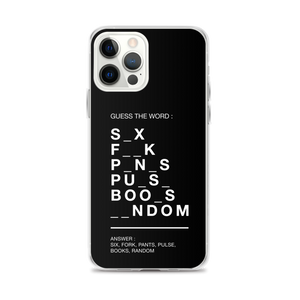 Guess The Word (Funny) iPhone Case