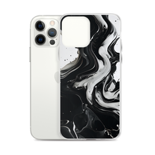 Black and White Fluid iPhone® Phone Case