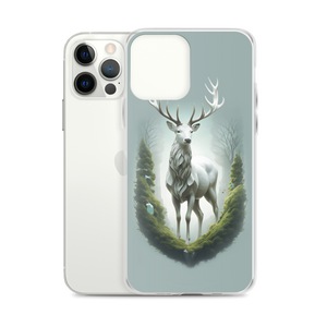 Green White Deer iPhone Case