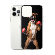 Boxer Boxing Black iPhone Case