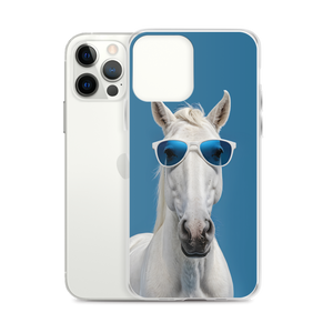 Cool Blue Horse iPhone Case