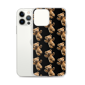 Happy Teddy Bear Pattern iPhone Case