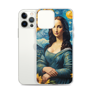 Monalisa Painting in Van Gogh Style iPhone Case