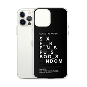 Guess The Word (Funny) iPhone Case