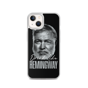 Drink Like Hemingway Portrait Clear Case for iPhone®