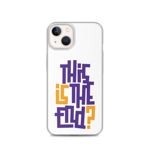 IS/THIS IS THE END? Purple Yellow iPhone Phone Case