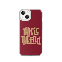 THIS IS THE END? Burgundy iPhone Phone Case