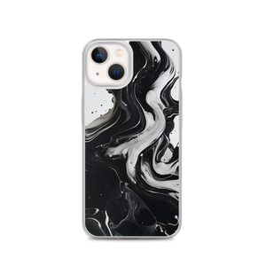 Black and White Fluid iPhone® Phone Case