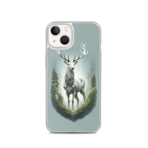 Green White Deer iPhone Case