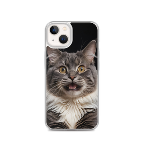 Shocked Cat Face iPhone Case