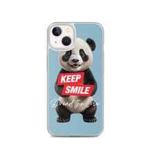 Keep Smile Blue Panda iPhone Case