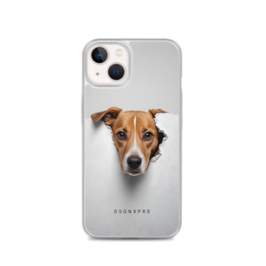 Funny Sad Dog Peep iPhone Case