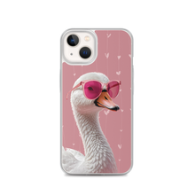 Cute Pink Swan iPhone Case