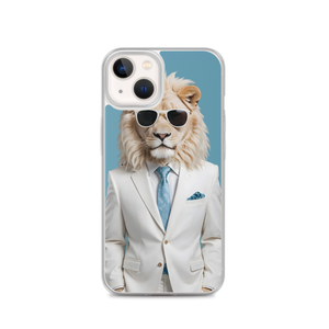 Funky White Lion iPhone Case