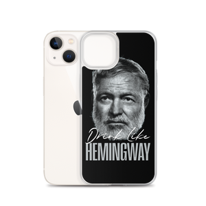 Drink Like Hemingway Portrait Clear Case for iPhone®