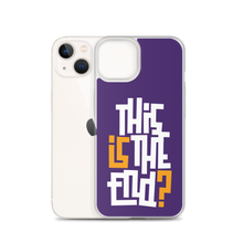 IS/THIS IS THE END? Purple Yellow Reverse iPhone Phone Case