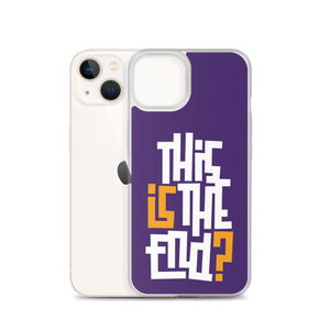 IS/THIS IS THE END? Purple Yellow Reverse iPhone Phone Case