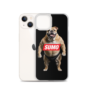 Sumo Bulldog Black iPhone Case