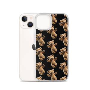 Happy Teddy Bear Pattern iPhone Case