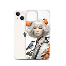 Beauty Lady with Orange and Bird iPhone Case