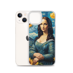 Monalisa Painting in Van Gogh Style iPhone Case