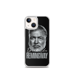 Drink Like Hemingway Portrait Clear Case for iPhone®