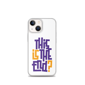 IS/THIS IS THE END? Purple Yellow iPhone Phone Case