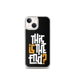 IS/THIS IS THE END? Black Yellow White iPhone Phone Case