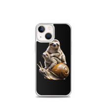 Sloth Riding A Snail iPhone Case