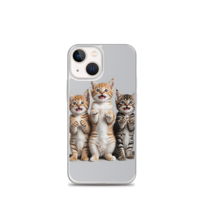 Funny Tripple Cats iPhone Case