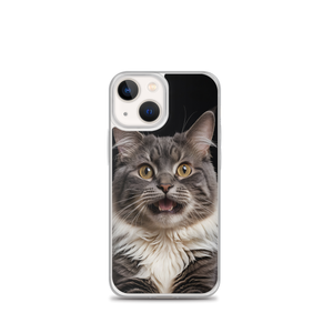 Shocked Cat Face iPhone Case