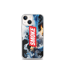 Blue Smoke Fire iPhone Case