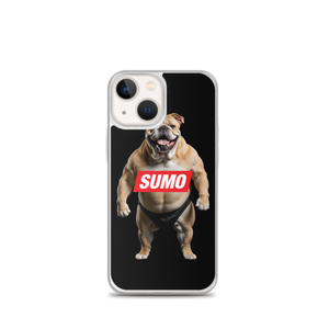 Sumo Bulldog Black iPhone Case