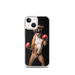 Boxer Boxing Black iPhone Case