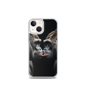 Gorilla Kissing iPhone Case