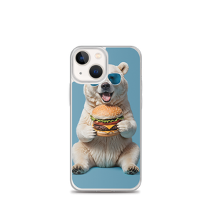 Polar Bear and Burger iPhone Case