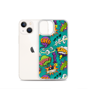 Comic Text Pattern iPhone Case