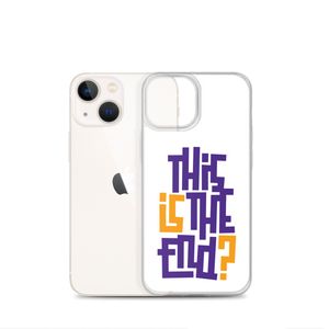 IS/THIS IS THE END? Purple Yellow iPhone Phone Case