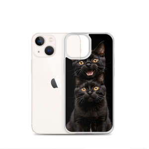 Two Black Cats Follows iPhone Case