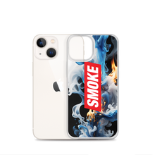 Blue Smoke Fire iPhone Case