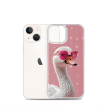 Cute Pink Swan iPhone Case