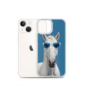 Cool Blue Horse iPhone Case