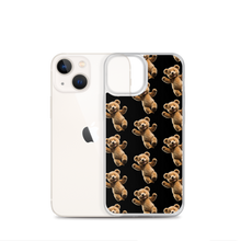 Happy Teddy Bear Pattern iPhone Case