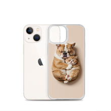 Cute Baby Cat and Dog Sleep iPhone Case