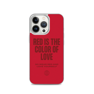 Red is the color of love iPhone® Phone Case