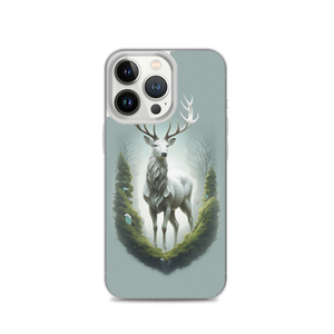 Green White Deer iPhone Case